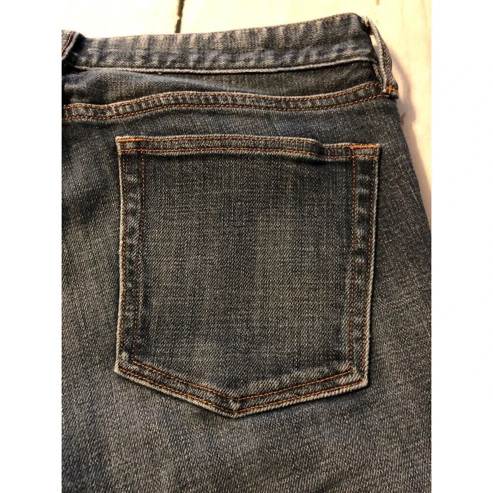 J. Crew Women's Jeans Slim Straight Leg Distressed Stretch Jeans Size 27 R x 32